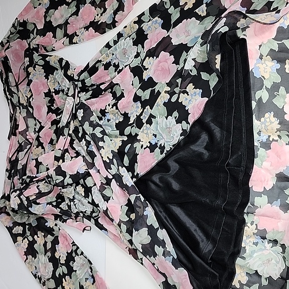 MISS AVENUE Floral High Low Dress / Size M - Picture 11 of 14